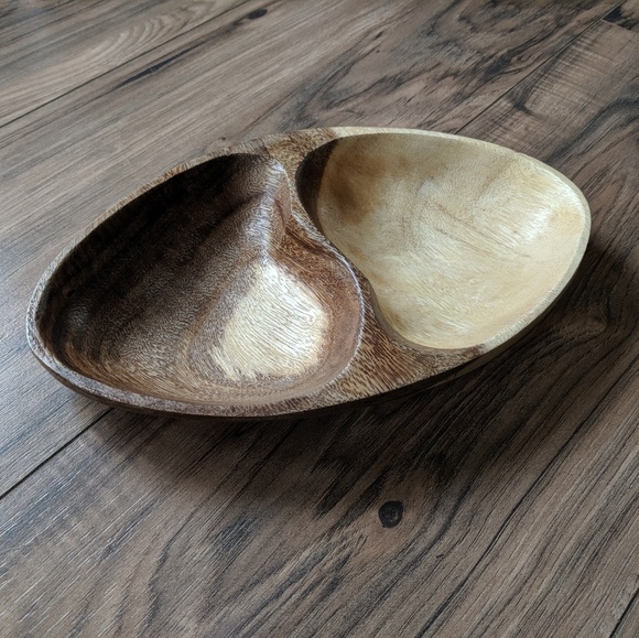 IKEA Other - Minimalist Wooden 2 Compartment Bowl